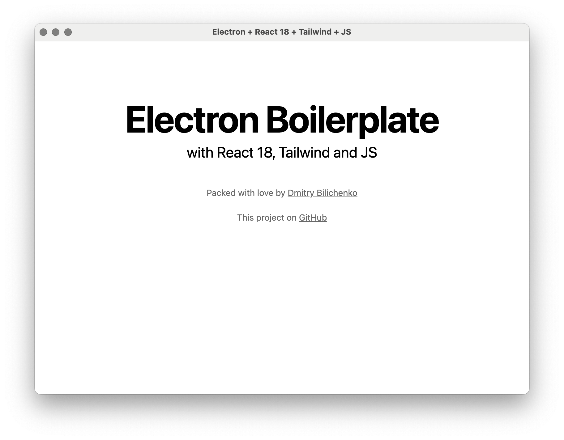 Electron app in Mac